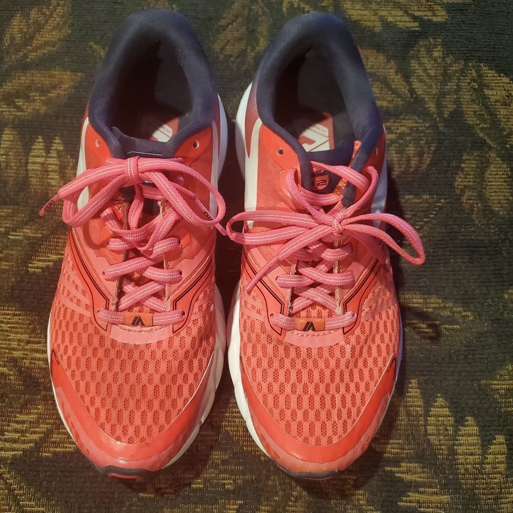 Pink and Navy Brooks Launch 2 Running Shoes